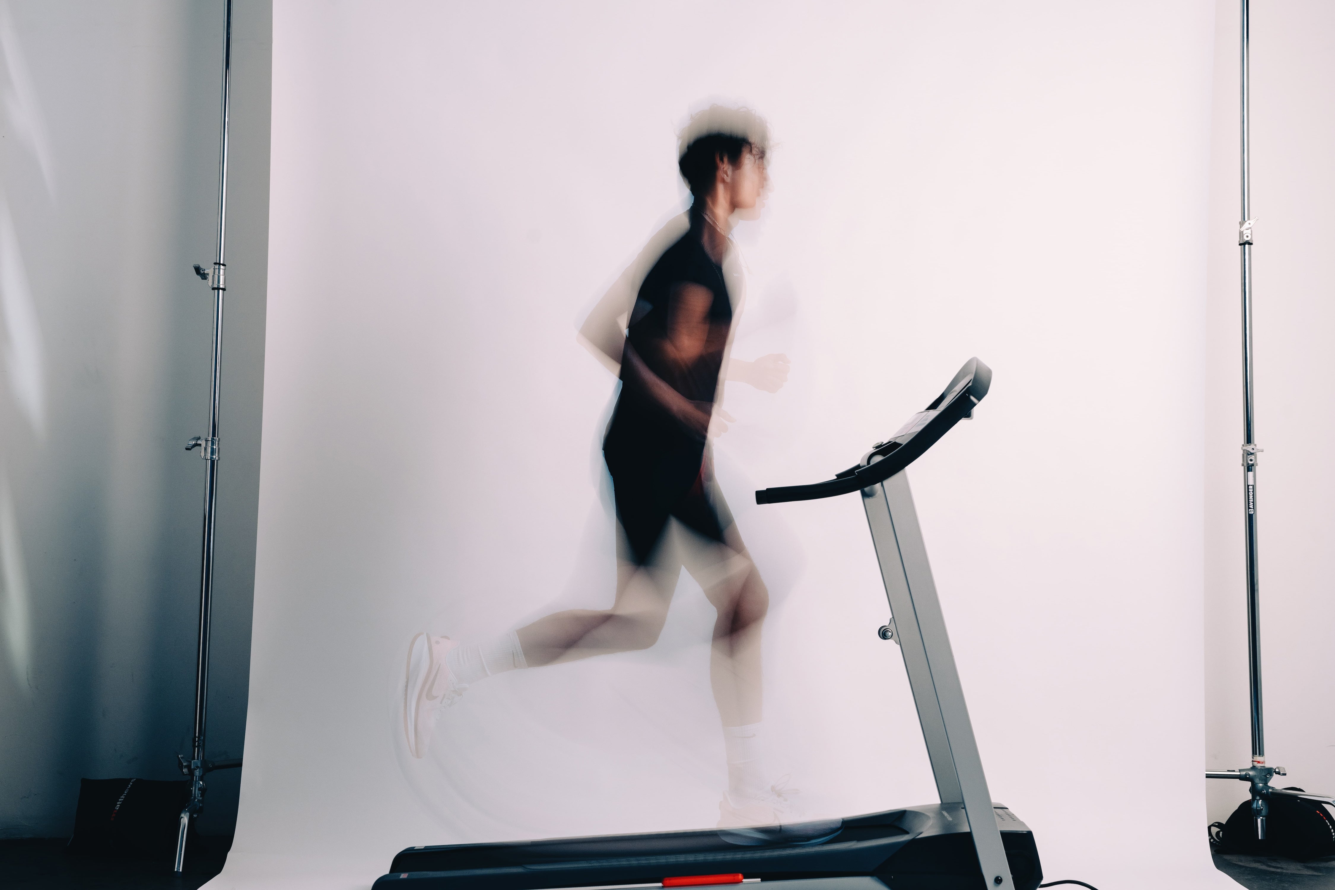 Man in motion transforming his body from poor health to fully optimized health with the Human Sync precision medicine program.